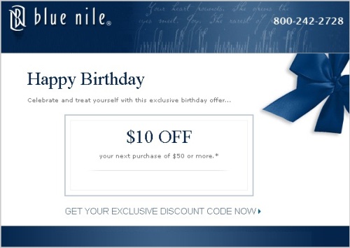 Celebra tu cumpleaños con Blue Nile